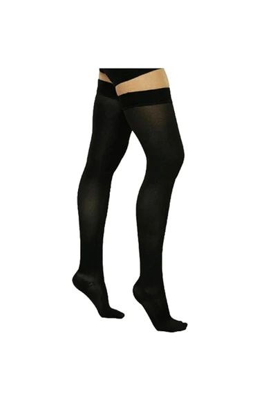 VİZOR ORTOPEDİ Vizor Comfort Seri Orta Basınçlı (23-32 Mmhg)diz Üstü Uyluk Boyu Çorabı Siyah (burnu Kapalı) 6 - 2