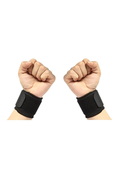 ARWEX 2 Adet El Bilek Bandajı Elastik Sporcu Bilekliği Fitness Ağırlık Destek Crossfit Body Destekstandart Tek Ebat - 4