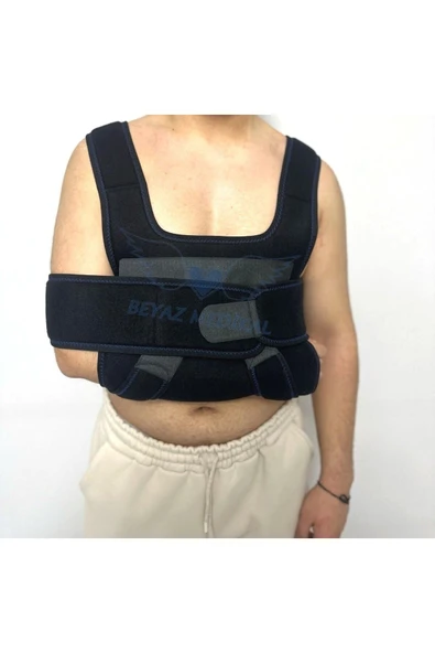 BEYAZ MEDİKAL Velpo Bandajı Ağrılı Durumlarda Ortopedik Omuz Kol Askısı Kırık Çıkık , Incinme Standart - 2