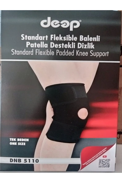 DEEP Dizlik Patella ve Ligament Destekli Fleksible Balenli Dizlik Standart Standart
