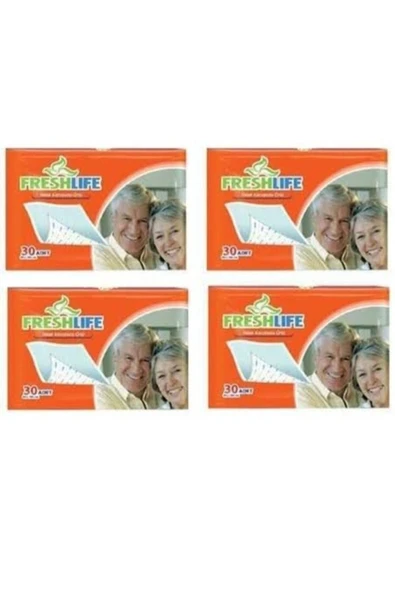 FRESHLİFE 60x90 30 Lu 4 Paket Yatak Koruyucu Alez 30 X 4=120 Adet - 2