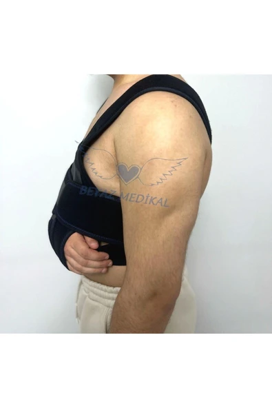 BEYAZ MEDİKAL Velpo Bandajı Ağrılı Durumlarda Ortopedik Omuz Kol Askısı Kırık Çıkık , Incinme Standart