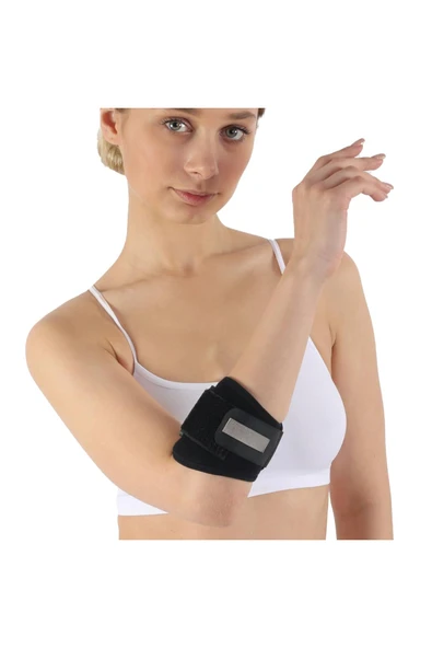 BEYAZ MEDİKAL Epikondilit Dirsek Bandajı Golfçü ve Tenisçi Dirseği Dirsek Desteği Dirsek Bandı Standart