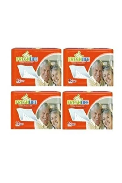 FRESHLİFE 60x90 30 Lu 4 Paket Yatak Koruyucu Alez 30 X 4=120 Adet - 3