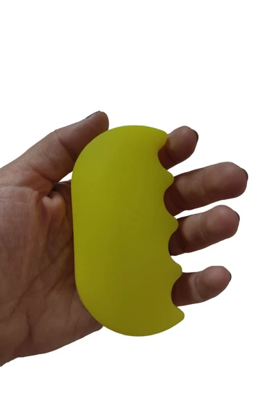 MEDLIVE Silikon Stres Aparatı Sarı El Egzersiz Güçlendirici Fizik Tedavi El Bilek Parmak Güçlendirme