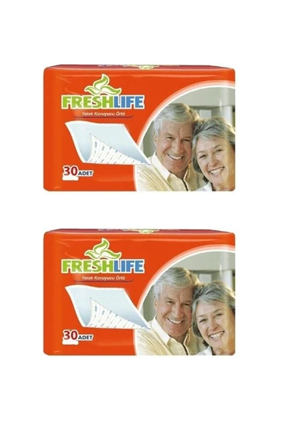 FRESHLİFE 30 Lu 2 Paket 60 Adet 60*90 Yatak Koruyucu
