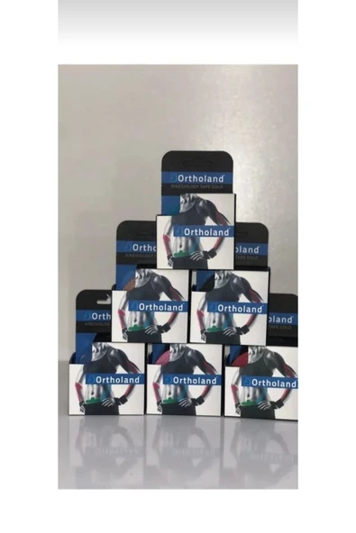 ORTHOLAND Kinezio sporcu bandı 10 ADET MAVİ Renk L
