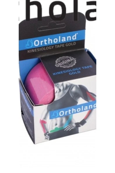 ORTHOLAND KİNEZİO TAPE Sporcu BANDI ( 5 ADET pembe renk) XL