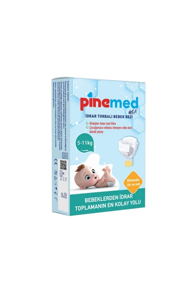 PİNEMED Idrar Torbalı Bebek Bezi (5-11 KG) 2 Adet