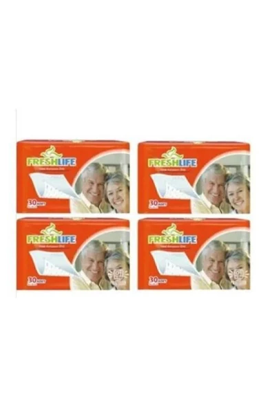FRESHLİFE Yatak Koruyucu Örtü Hasta Alt Pedi Freshlıfe 60cm X 90cm Ebat 30 Lu X 4 Paket