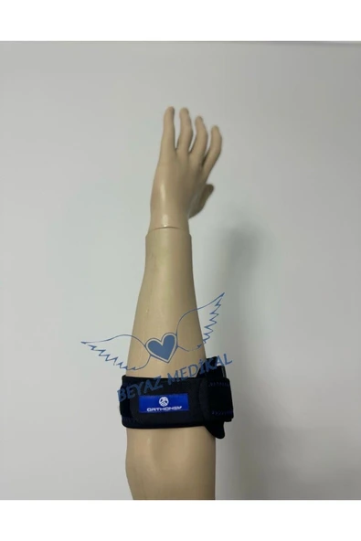 ORTHONEW Epikondilit Bandajı Dirseklik, Sporcu Fitness Tenisçi Golfçü Voleybolcu Silikonlu standart Standart