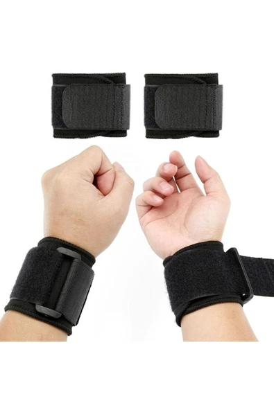 ARWEX 2 Adet El Bilek Bandajı Elastik Sporcu Bilekliği Fitness Ağırlık Destek Crossfit Body Destekstandart Tek Ebat - 2