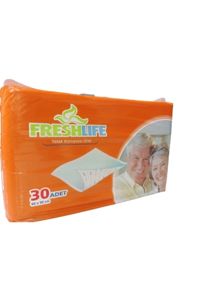 FRESHLİFE 60x90 30 Lu 4 Paket Yatak Koruyucu Alez 30 X 4=120 Adet - 4