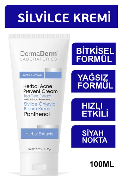 Dermaderm Bitkisel Siyah Nokta Karşıtı Gözenek Temizleyici Sivilce Kremi 100 ml.