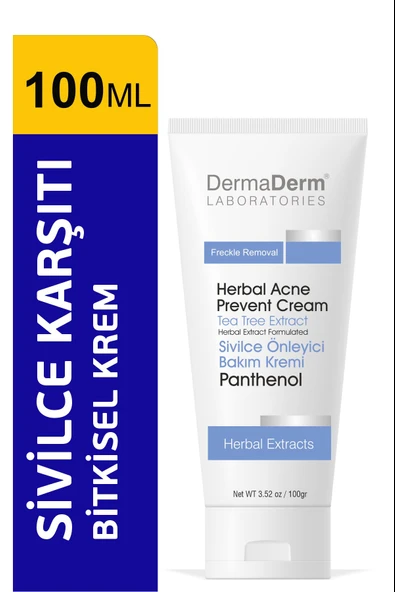 Dermaderm Bitkisel Siyah Nokta Karşıtı Gözenek Temizleyici Sivilce Kremi 100 ml. - 7