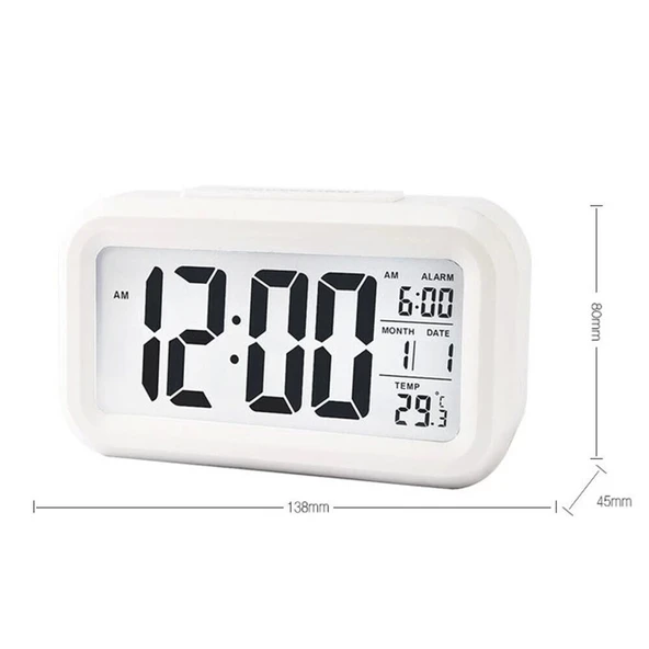 Dijital Alarmlı Masa Saati - Resim 4