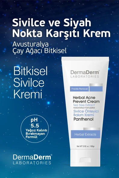 Dermaderm Bitkisel Siyah Nokta Karşıtı Gözenek Temizleyici Sivilce Kremi 100 ml. - 3