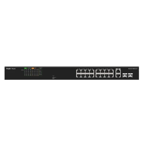 Ruijie Reyee RG-ES118FGS-LP 18 Port 10/100 Ethernet Poe Rackmount Switch ürün görseli