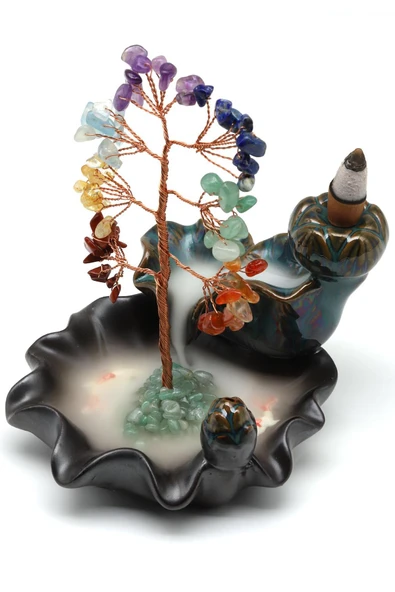 Ametist Doğal Taş Ağaçlı Tütsülük - 2