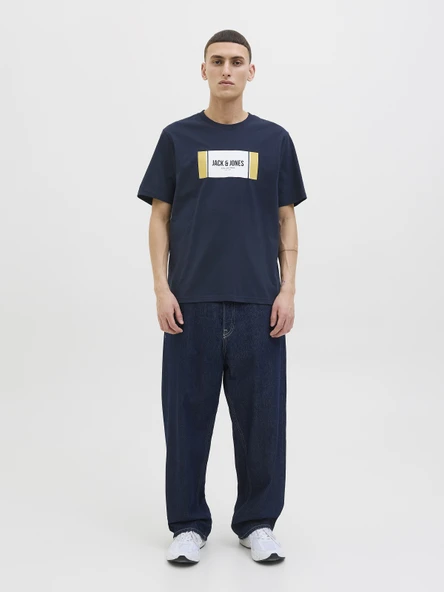 JACK JONES Yazı Baskılı Erkek Tişört 12278508 - Resim 3