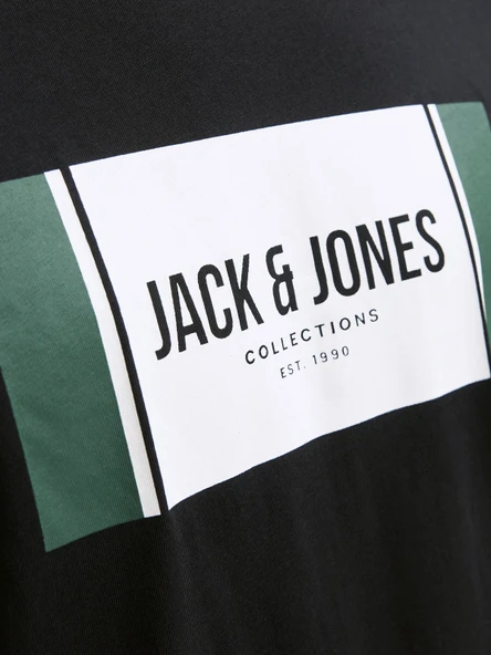 JACK JONES Yazı Baskılı Erkek Tişört 12278508 - Resim 5