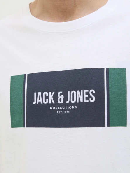 JACK JONES Yazı Baskılı Erkek Tişört 12278508 - Resim 6