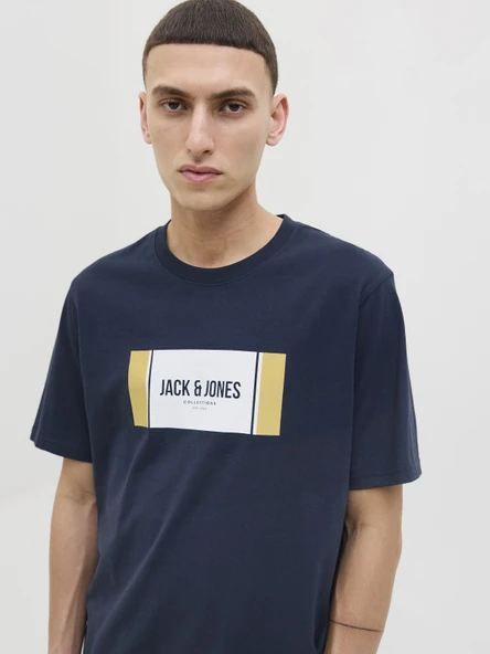 JACK JONES Yazı Baskılı Erkek Tişört 12278508 - Resim 2