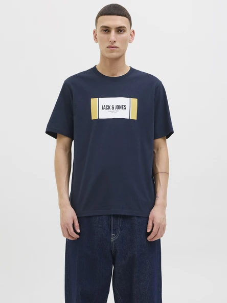 JACK JONES Yazı Baskılı Erkek Tişört 12278508 ürün görseli