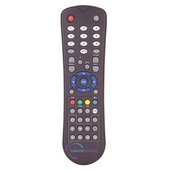 Yumatu HD PVR'li Uydu Alıcı Kumandası ürün görseli
