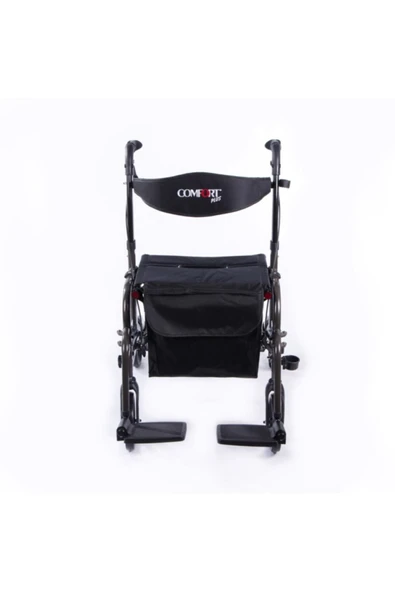 COMFORT PLUS Dm-9124 Lüx Ayak Pedallı Alüminyum Rolatör (hem Rolatör Hem Tekerlekli Sandalye) - 5