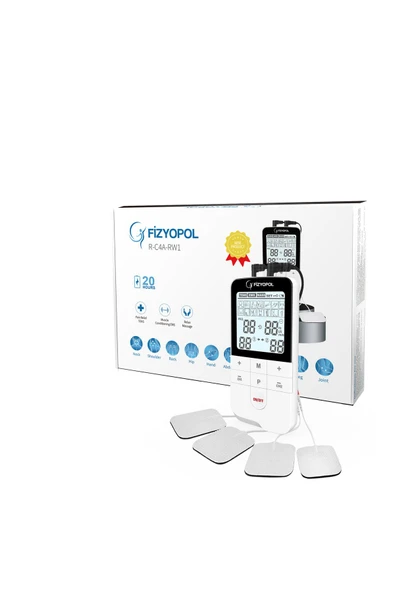 FİZYOPOL Elite Şarj Edilebilir, Bataryalı,2 Kanallı Fizik Tedavi Portatif Tens, Ems,masaj Cihazı - Resim 7