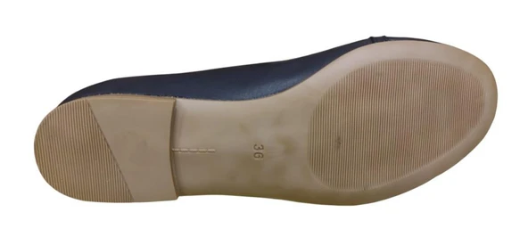 MAMMAMİA D25YA-7250 DÜZ TOPUK KADIN TOKALI DERİ BABET - Resim 6