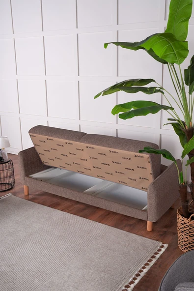 Kilim Mobilya Bohem's Koltuk Üç Kişilik Koltuk Kahverengi - Resim 4