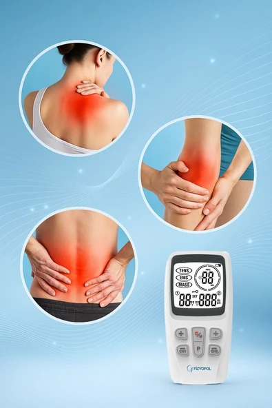 FİZYOPOL Premium,2 Kanallı Fizik Tedavi Tens Cihazı Dijital Portatif Tens, Ems, Masaj Cihazı - Resim 8