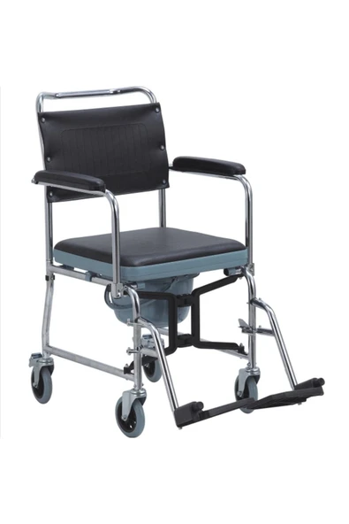 COMFORT PLUS Ky689 Katlanır Tuvaletli Tekerlekli Sandalye - 1