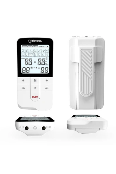 FİZYOPOL Elite Şarj Edilebilir, Bataryalı,2 Kanallı Fizik Tedavi Portatif Tens, Ems,masaj Cihazı ürün görseli 1