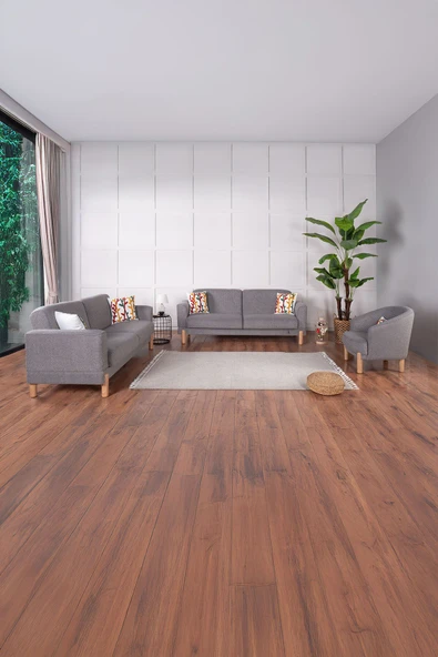 Kilim Mobilya Bohera Bohem Koltuk Takımı 3 3 1 Gri - Resim 8