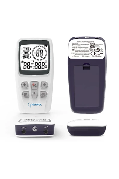 FİZYOPOL Premium,2 Kanallı Fizik Tedavi Tens Cihazı Dijital Portatif Tens, Ems, Masaj Cihazı ürün görseli 1