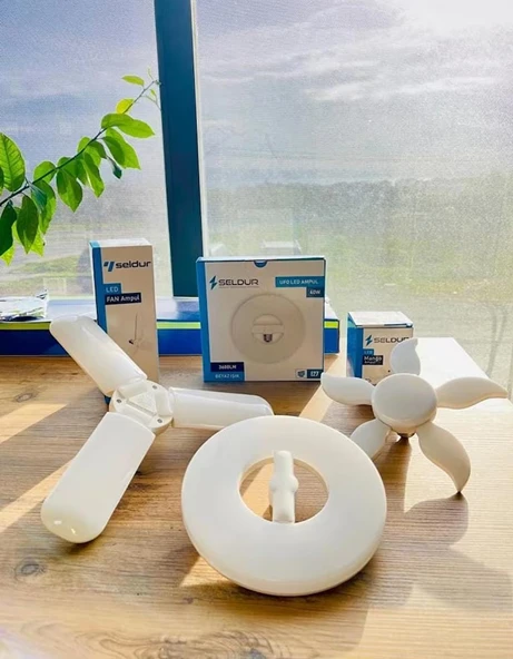 Seldur Pervane Ampul 36W 3600 Lümen Beyaz Işık - Resim 3