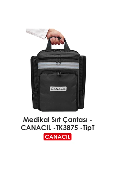 CANACIL TipT Medikal Sırt Çantası - CANACIL -TK3875 - Siyah ürün görseli