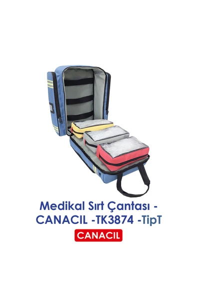 CANACIL TipT Medikal Sırt Çantası - CANACIL -TK3874 - Mavi - 5