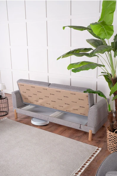 Kilim Mobilya Bohera Bohem Koltuk Takımı 3 3 1 Açık Gri - Resim 12