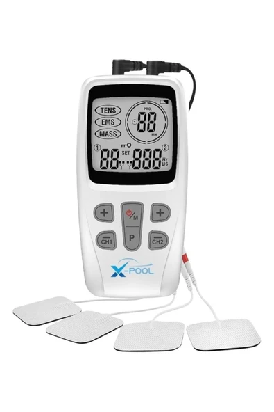 FİZYOPOL X Pool Dijital Portatif Tens Ems Masaj Cihazı, Fonksiyonel Kolay Kullanım 2 Kanal 22 Program ürün görseli 1