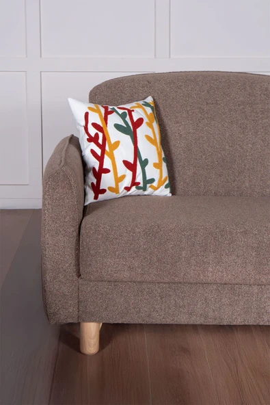 Kilim Mobilya Bohem's Koltuk Üç Kişilik Koltuk Kahverengi - Resim 9