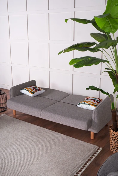 Kilim Mobilya Bohem'S Koltuk Üç Kişilik Koltuk Gri - Resim 9