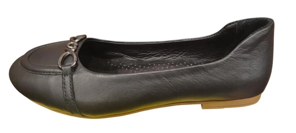 MAMMAMİA D25YA-7250 DÜZ TOPUK KADIN TOKALI DERİ BABET ürün görseli