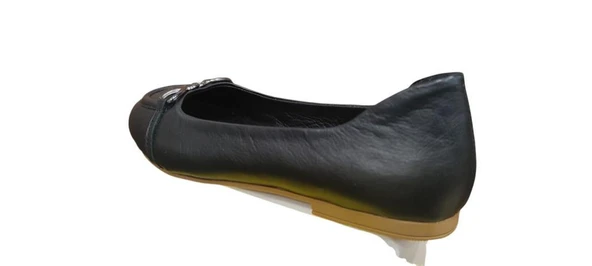 MAMMAMİA D25YA-7250 DÜZ TOPUK KADIN TOKALI DERİ BABET - Resim 5