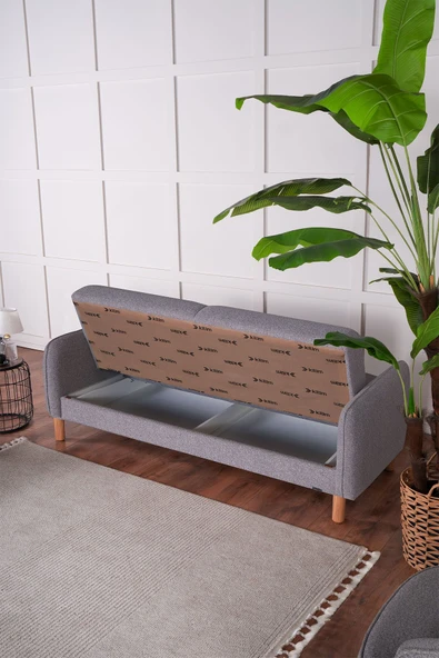 Kilim Mobilya Bohem'S Koltuk Üç Kişilik Koltuk Gri - Resim 4