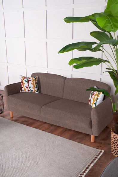 Kilim Mobilya Bohem's Koltuk Üç Kişilik Koltuk Kahverengi ürün görseli