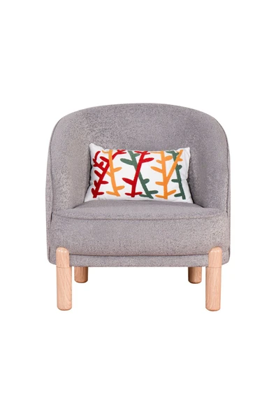 Kilim Mobilya Bohera Bohem Berjer Açık Gri - Resim 8